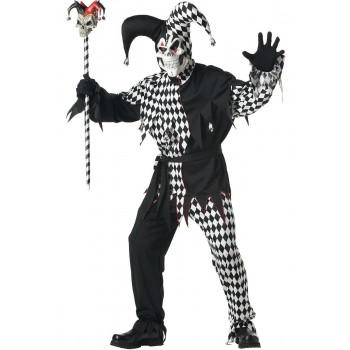 Black and White Evil Jester #2 ADULT HIRE